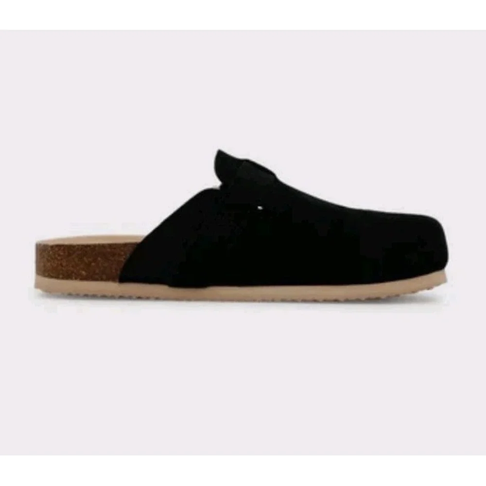 New Culture Kings Loiter Spire Mule Clog Slide On Black/Stone Leather Sz 11 Men